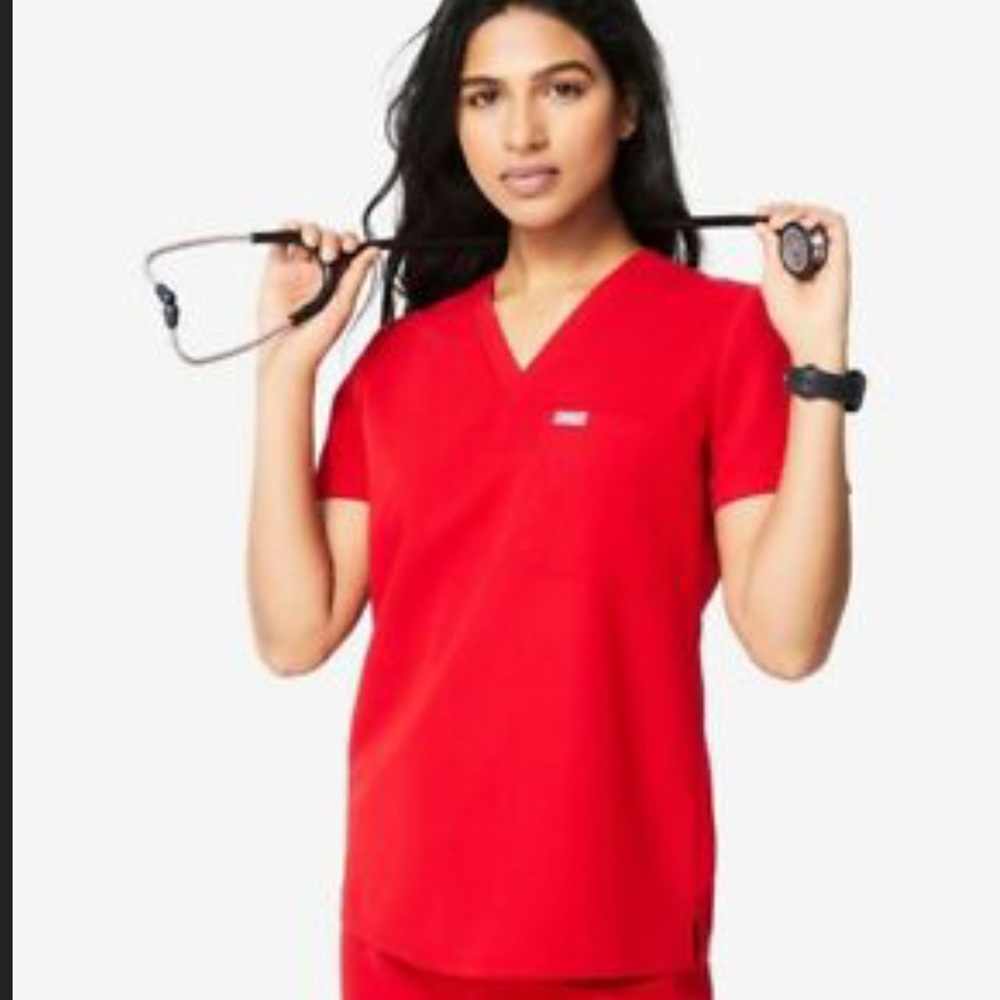 CATARINA One-Pocket Scrub Top WMNS winning red SM